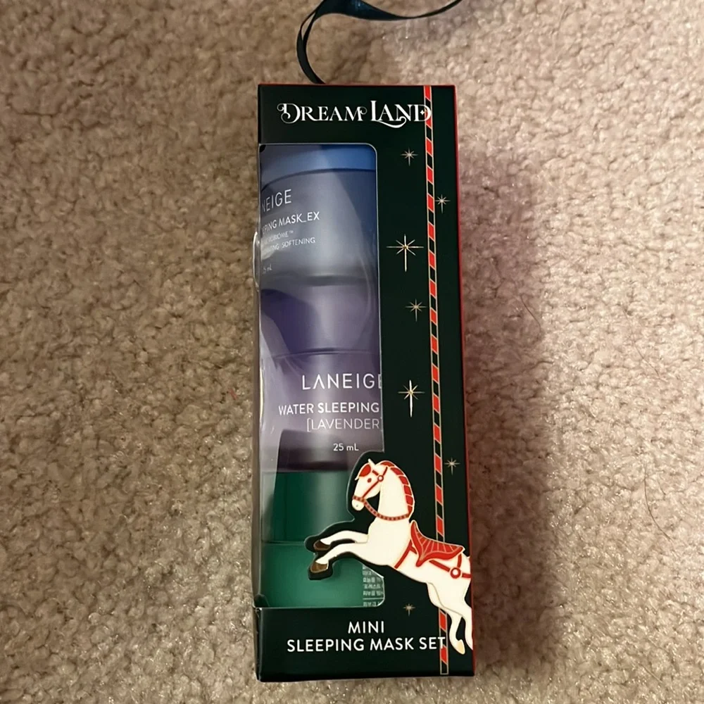 🎄NEW🎄BNIB LE Laneige 3 Piece Dream Land Water & Cica Sleeping Face Mask Set - Picture 2 of 2